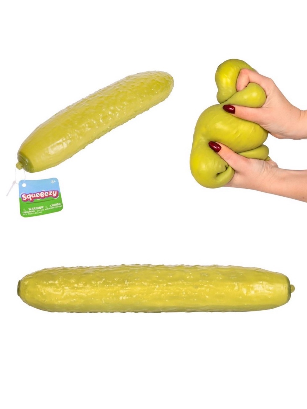 Sunny days squeeezy tictok Pickle Stress Toy - Green